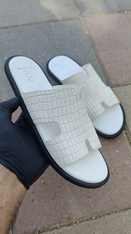 Elysée Textured Slide (Inspired by Hermès Paris)