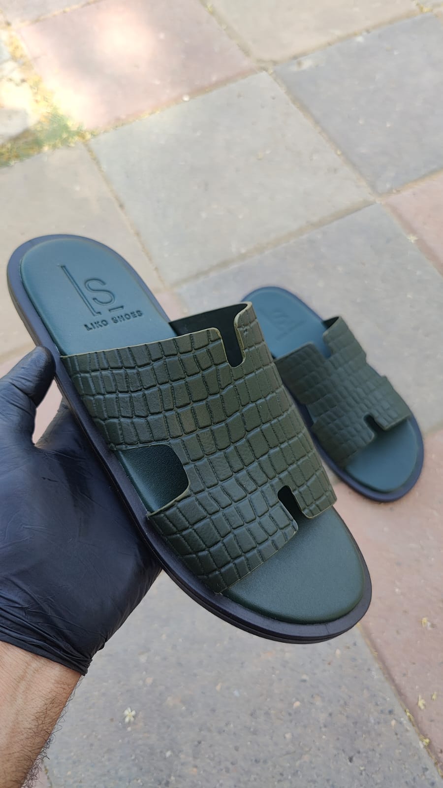 Elysée Textured Slide (Inspired by Hermès Paris)